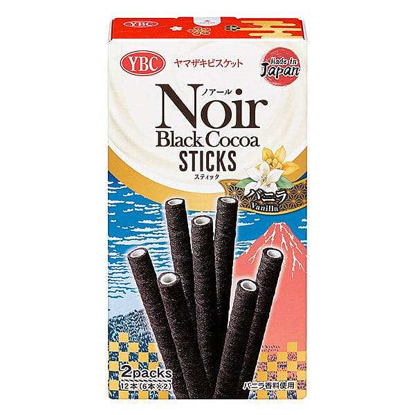 YBC Biscuit Sticks Black Cocoa Vanilla Flavour 63.6g