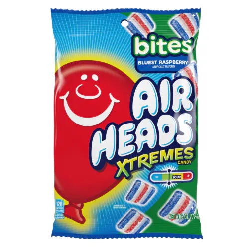 Läs mer om Airheads Xtreme Bites Blue Raspberry 170g