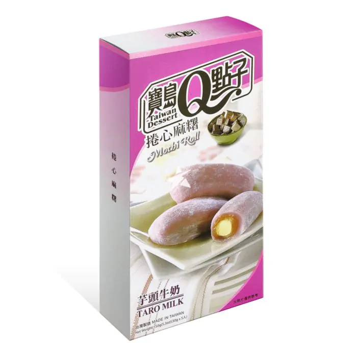 Taiwan Dessert Mochi Roll Taro Milk 150g