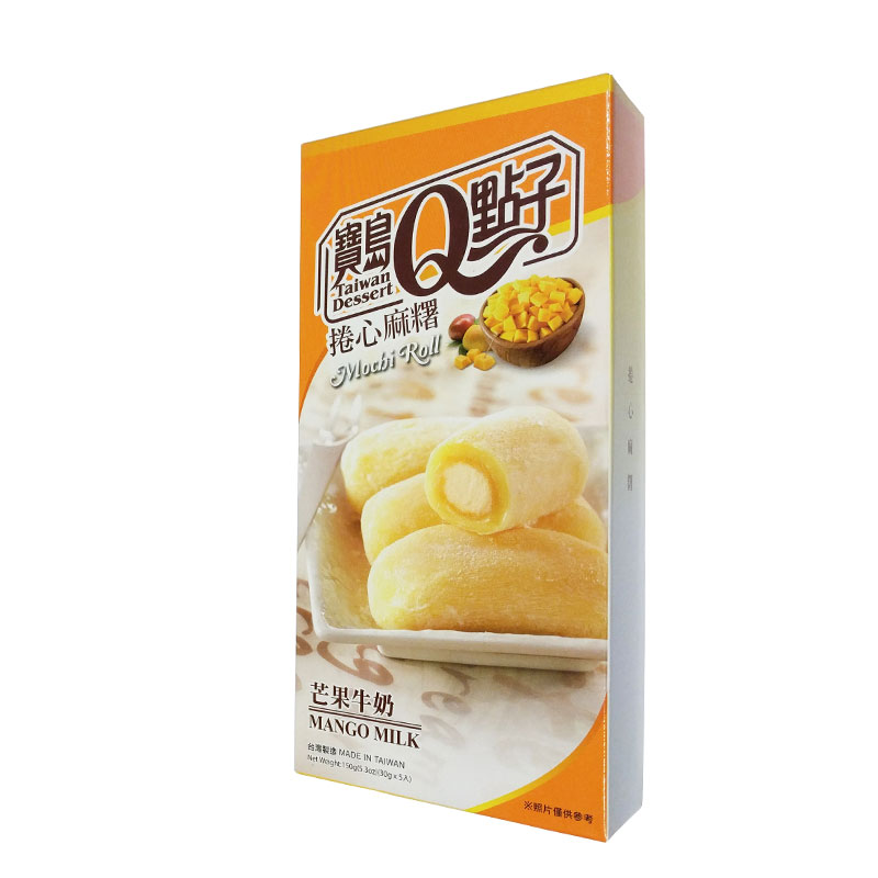 Taiwan Dessert Mochi Roll Mango Milk 150g