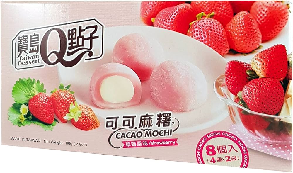 Taiwan Dessert - Mochi Strawberry Flavour 80g