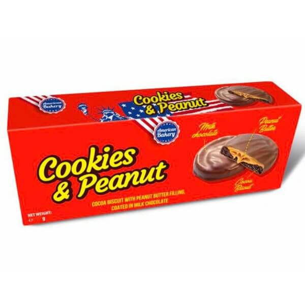 Läs mer om American Bakery Cookies & Peanut 96g