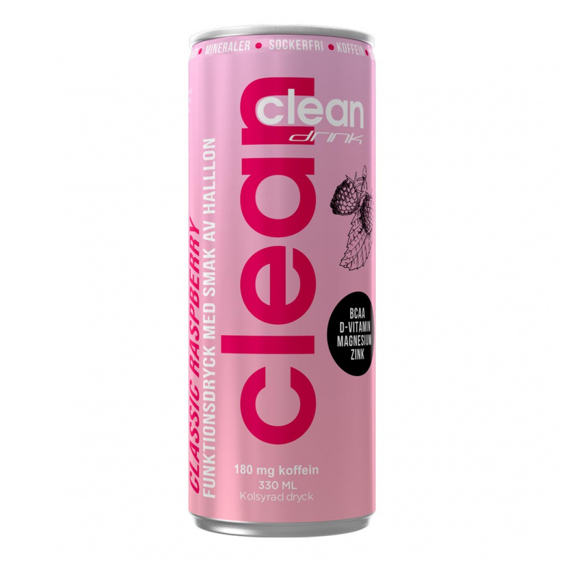 Läs mer om Clean Drink - Classic Raspberry 33cl