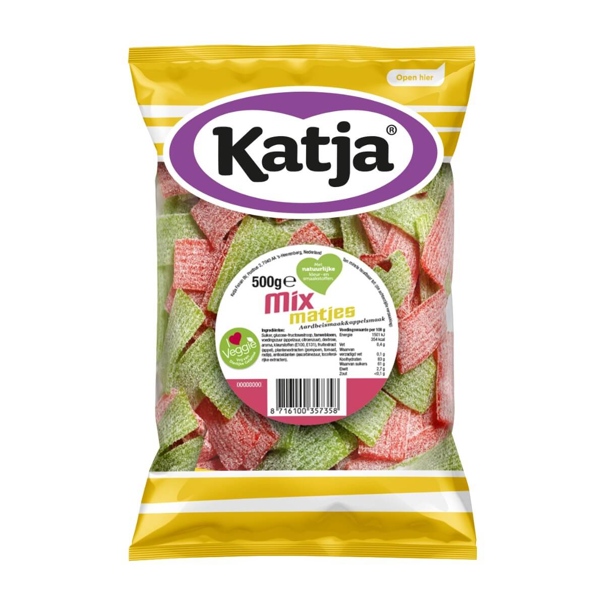 Läs mer om Katja Mix Matjes Jordgubbe-Äpple 500g