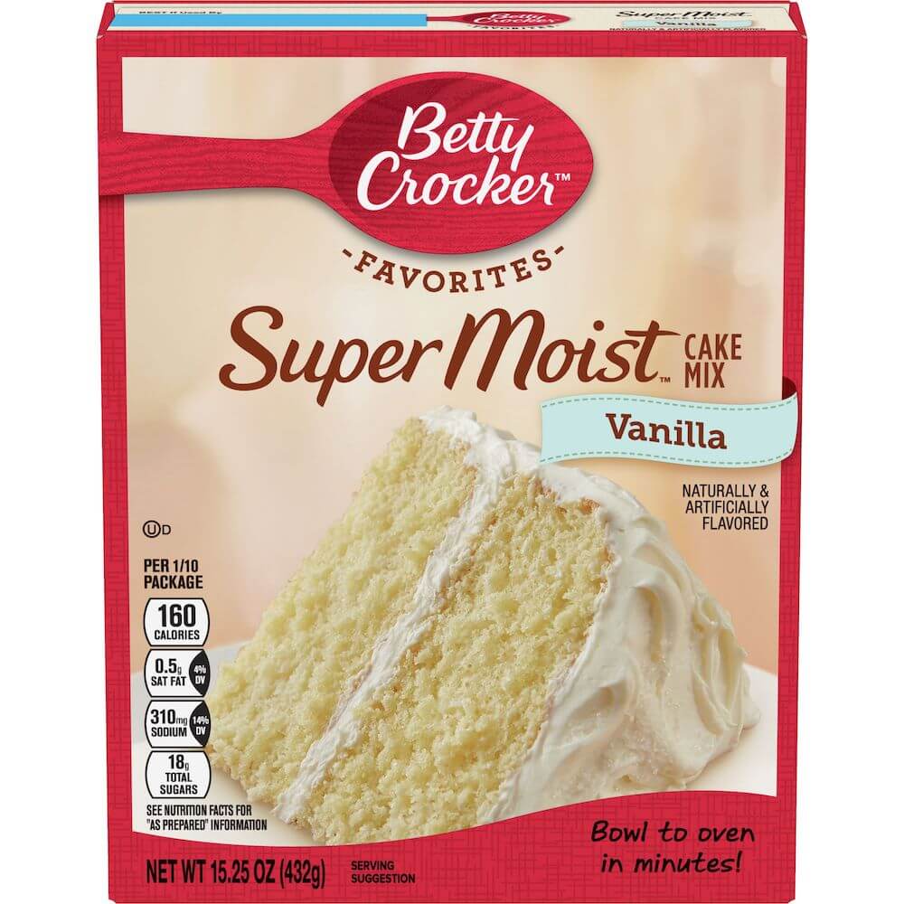 Läs mer om Betty Crocker Super Moist Vanilla Cake Mix 432g