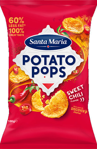 Läs mer om Santa Maria Potato Pops Sweet Chili 100g