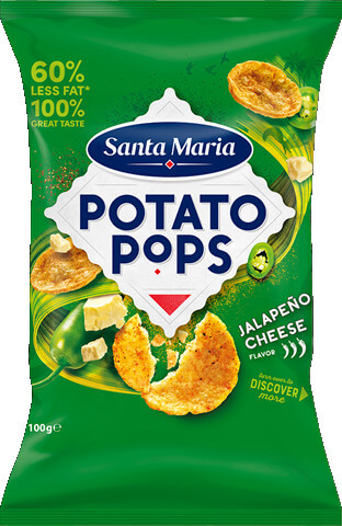 Läs mer om Santa Maria Potato Pops Jalapeno Cheese 100g