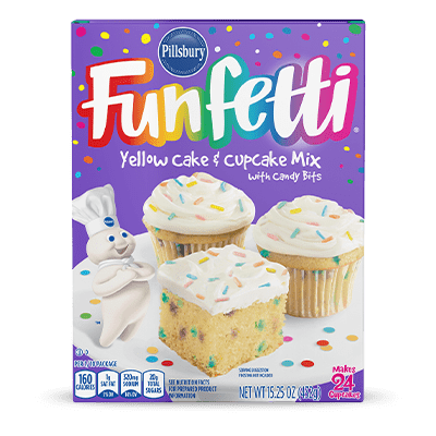 Läs mer om Pillsbury Funfetti Yellow Cake & Cupcake Mix 432g