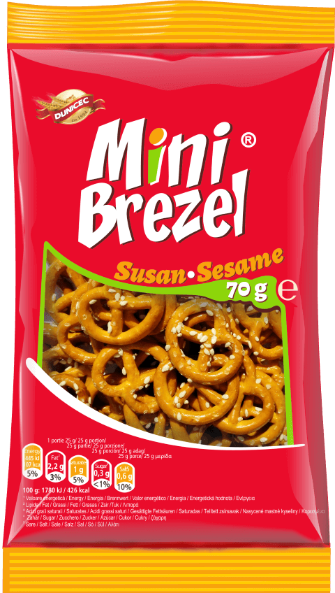 Läs mer om Dunicec Mini Brezel Sesame 70g