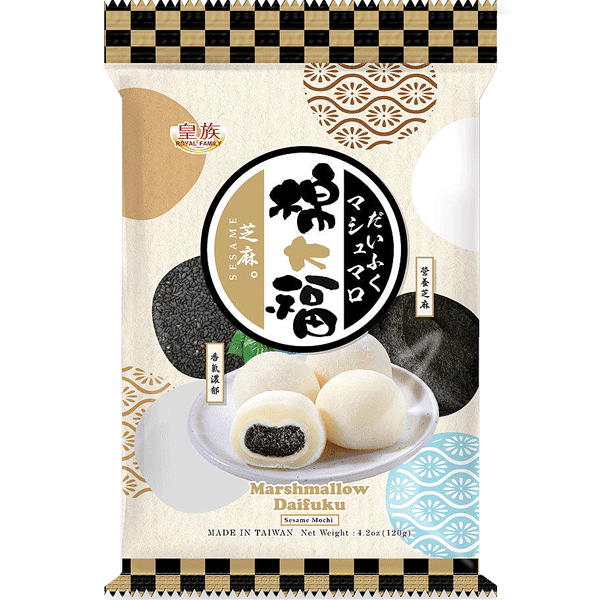 Läs mer om Royal Family Marshmallow Mochi Daifuku Sesame 120g