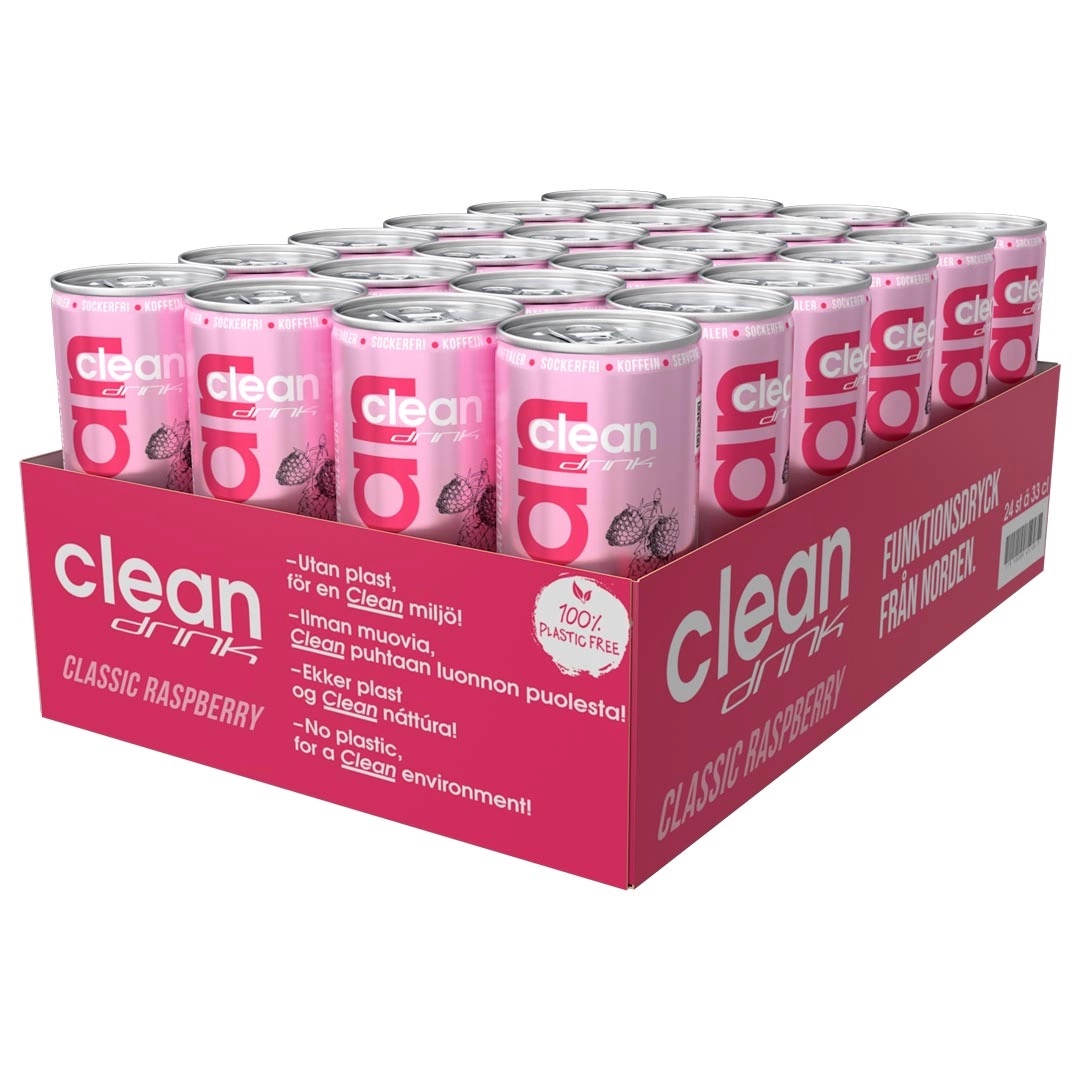 Clean Drink - Classic Raspberry 33cl