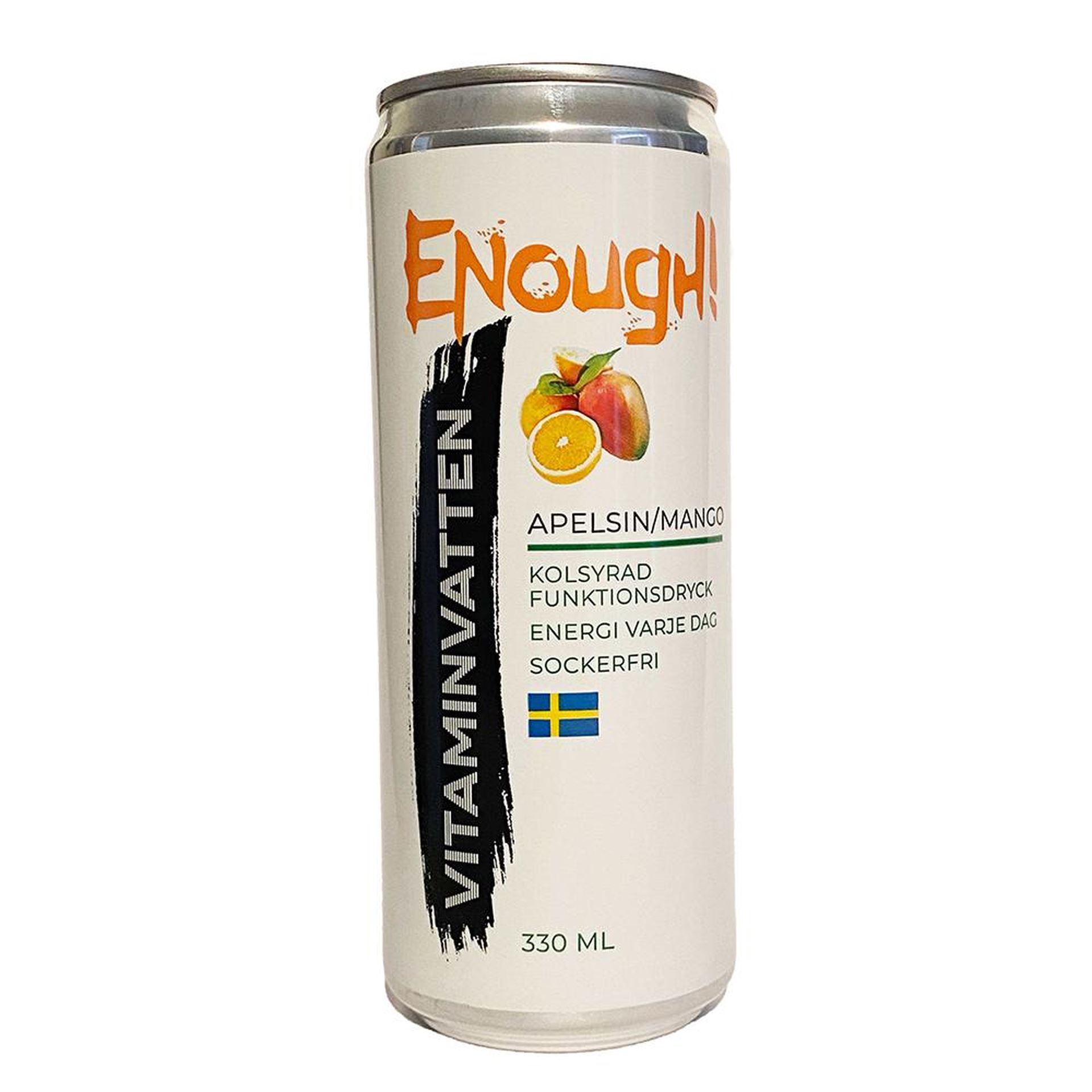 Läs mer om Enough Proteinvatten Mango-Apelsin 33cl