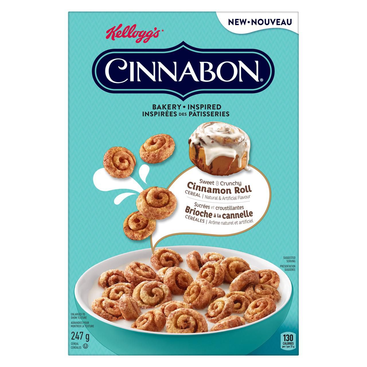 Läs mer om Kelloggs Cinnabon Cereal 247g