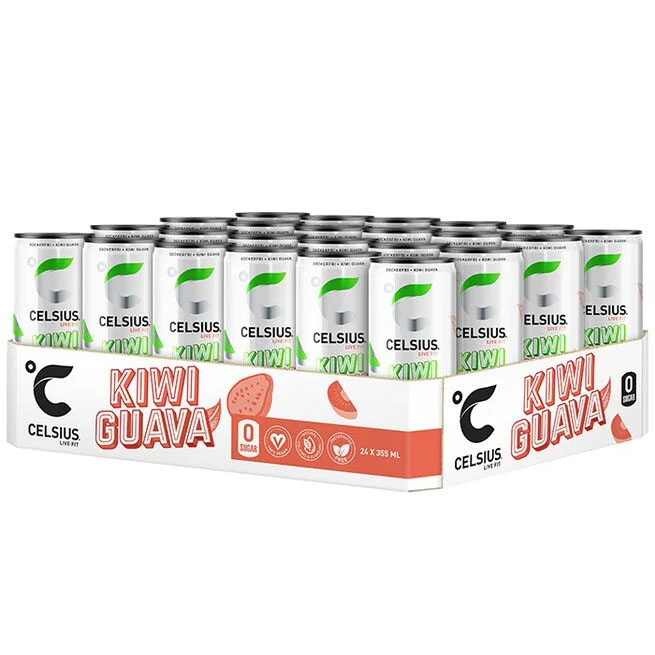 Läs mer om Celsius Kiwi Guava 355ml x 24st