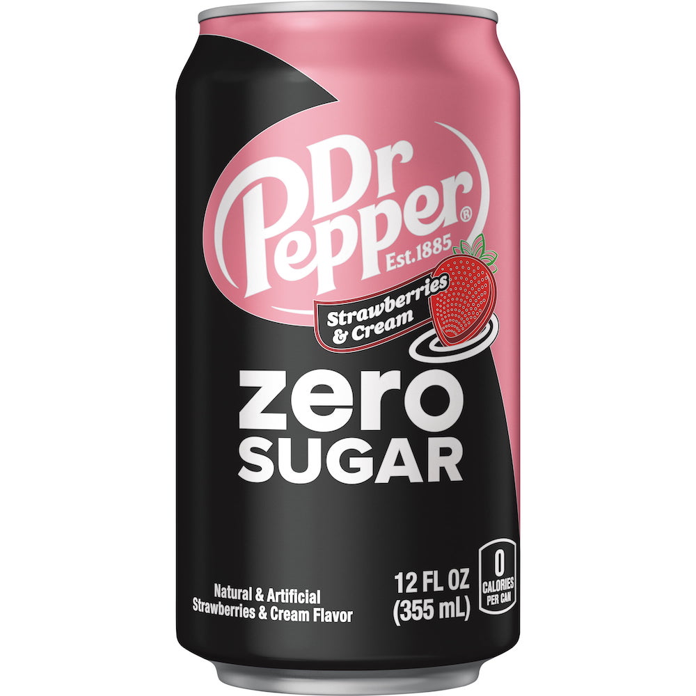 Läs mer om Dr Pepper Zero Strawberries & Cream 355ml