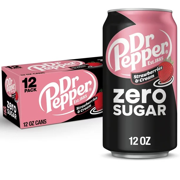 Läs mer om Dr Pepper Zero Strawberries & Cream 355ml x 12st