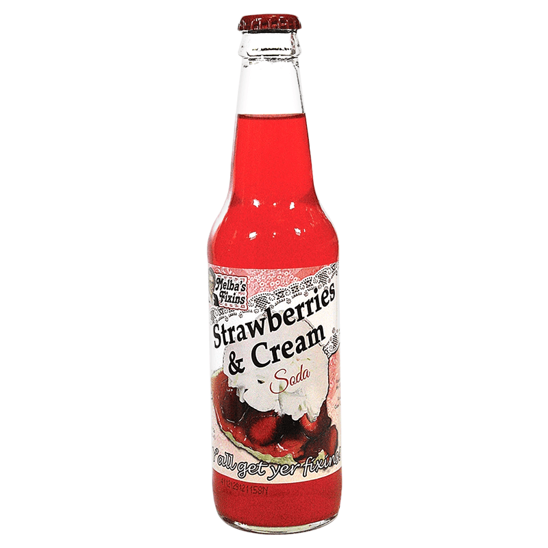 Rocket Fizz Melbas Fixins - Strawberries & Cream 355ml