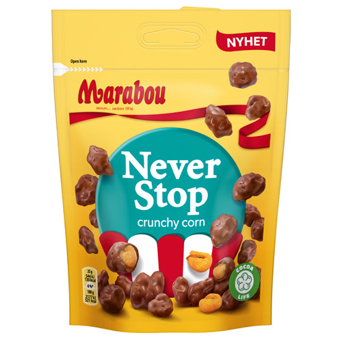 Läs mer om Marabou Never Stop Crunchy Corn 170g