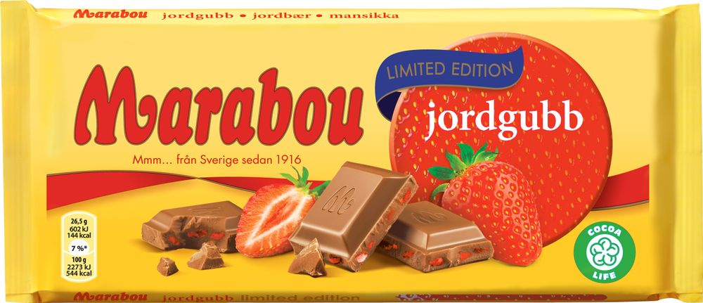 Marabou Jordgubb 185g