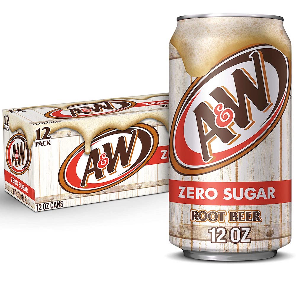 Läs mer om A&W Root Beer ZERO sugar 355ml x 12st