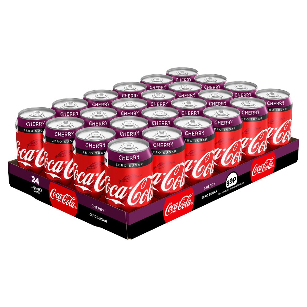 Läs mer om Coca-Cola Cherry Zero Sugar 330ml