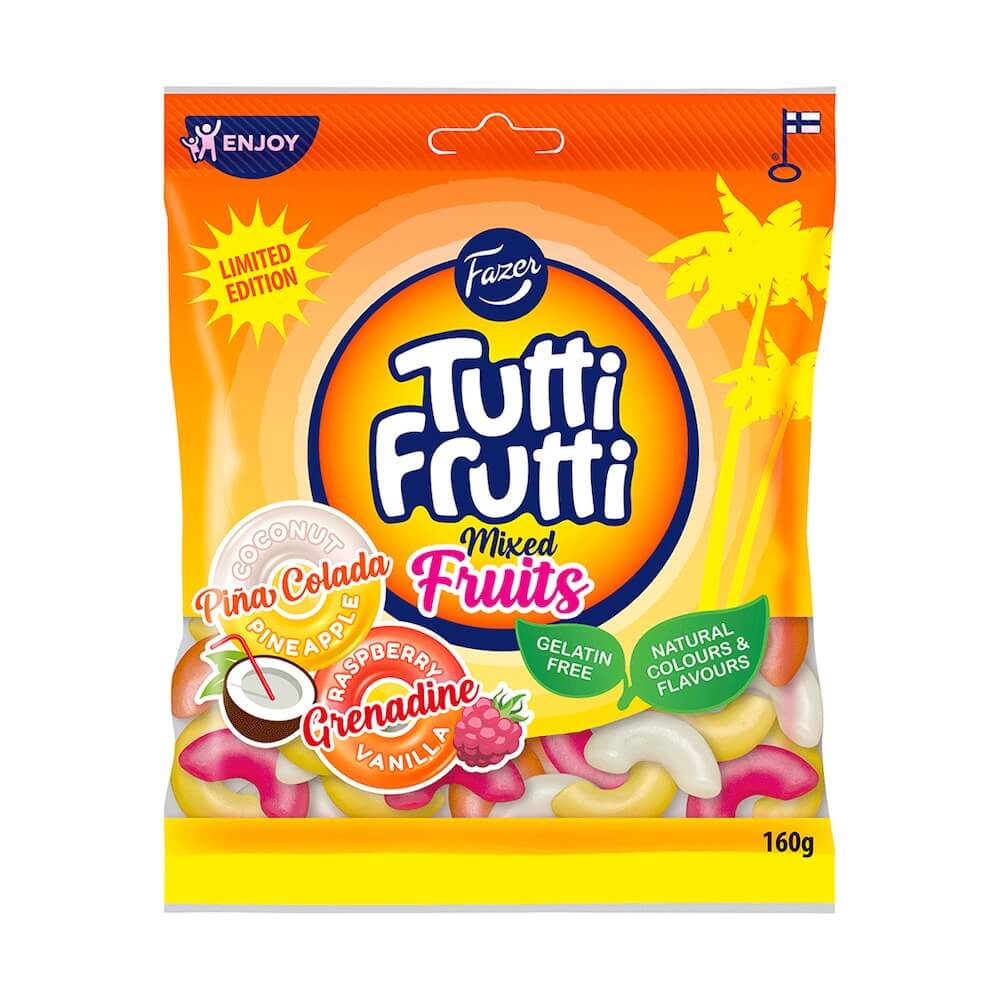 Läs mer om Fazer Tutti Frutti Mixed Fruits 160g