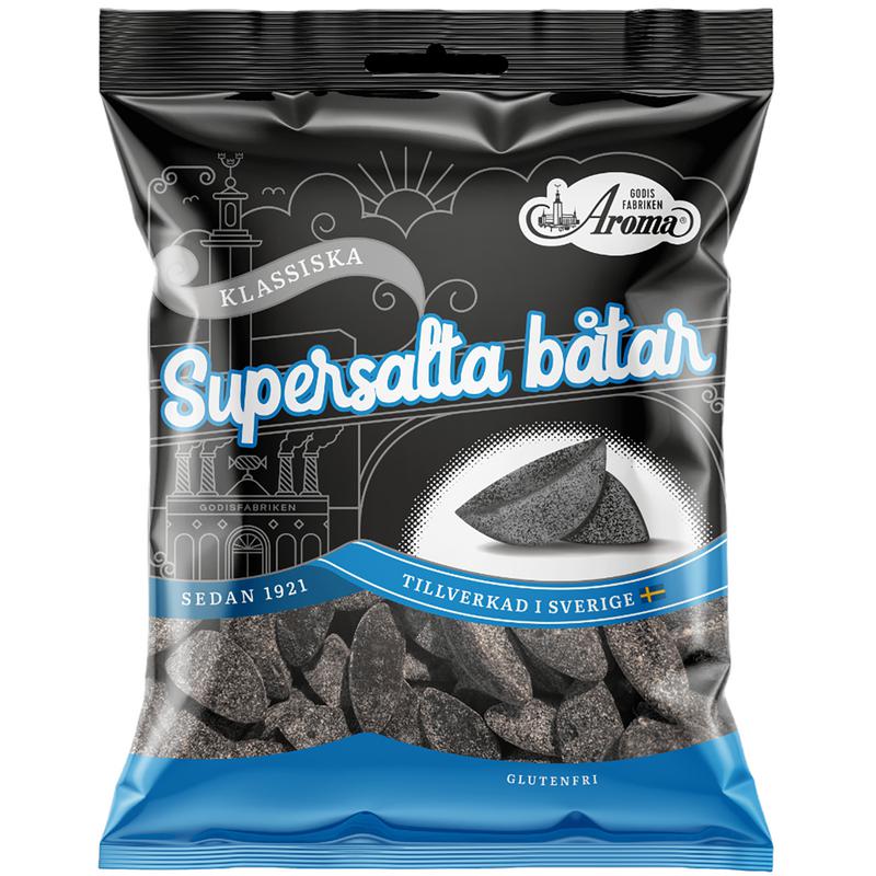 Läs mer om Aroma Supersalta Båtar 70g