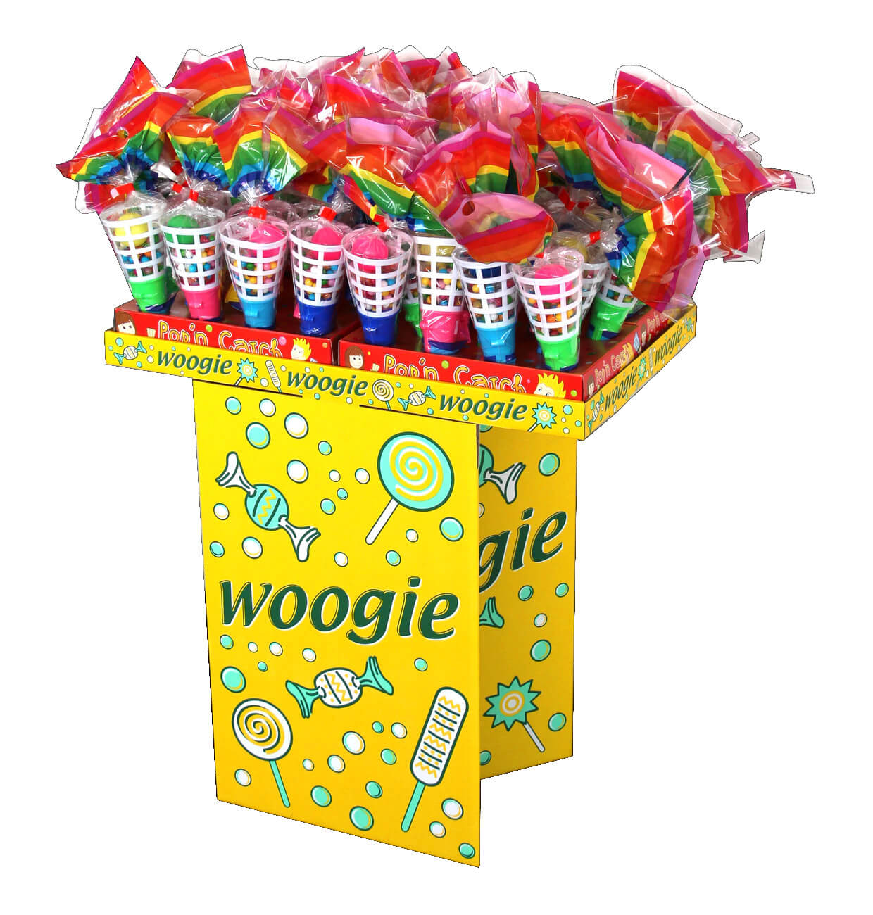 Läs mer om Woogie Popn Catch Game with Candy 65g