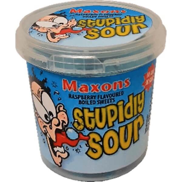 Maxons Stupidly Sour - Blue Raspberry 100g