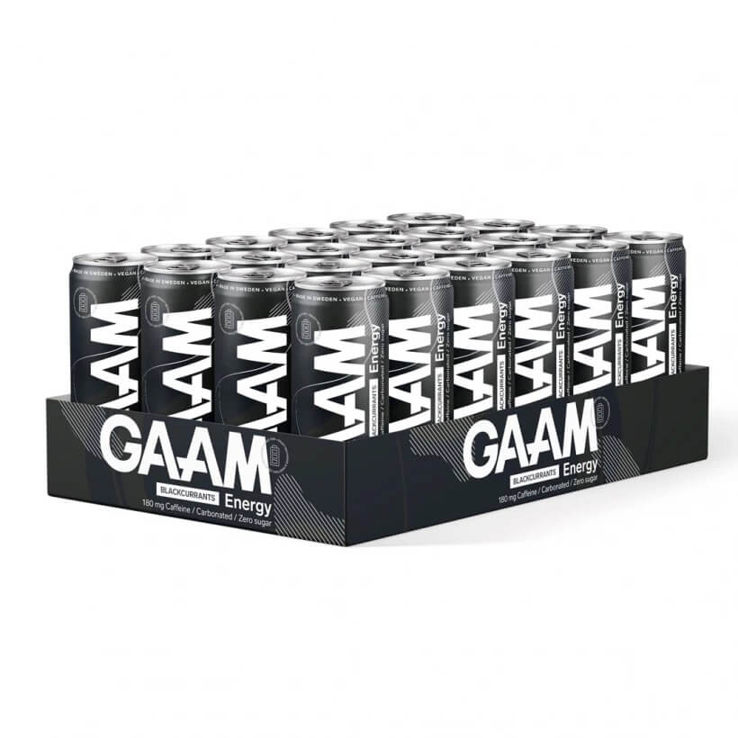 Läs mer om GAAM Energy - Blackcurrants 33cl x 24st