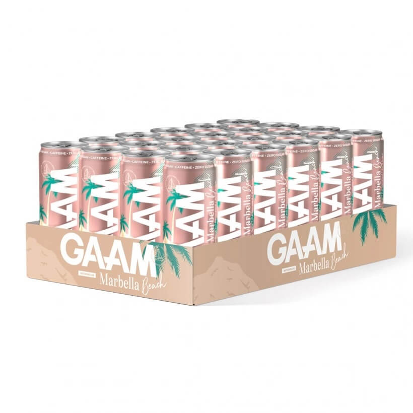 Läs mer om GAAM Energy - Marbella Beach Watermelon 33cl x 24st