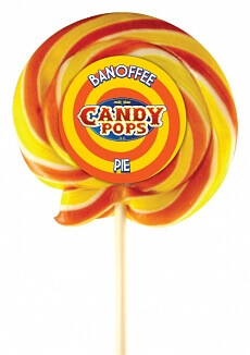 Läs mer om Candy Pops - Banoffee Pie 75g
