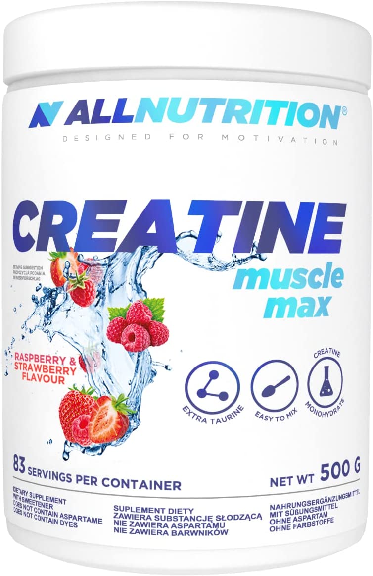 Läs mer om Allnutrition Creatine Muscle Max - Raspberry & Strawberry 500g