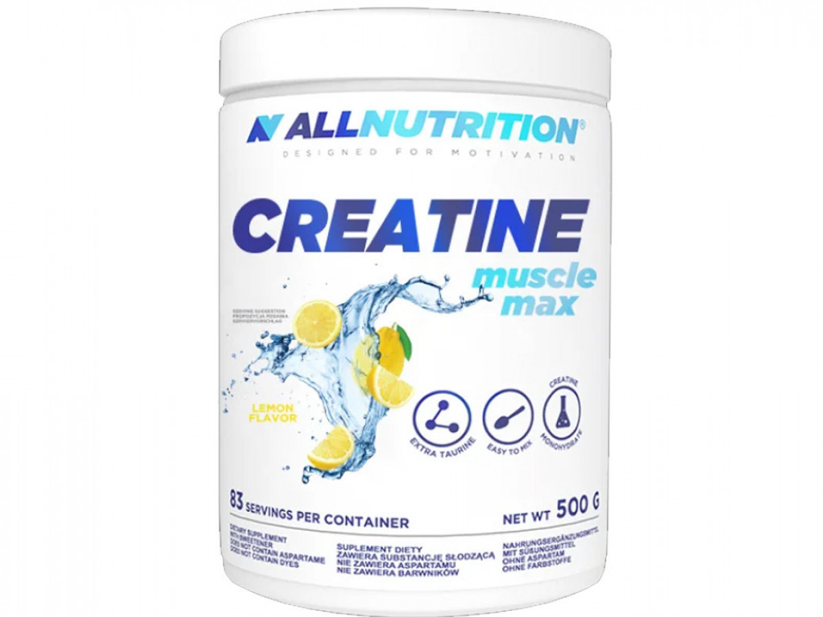 Läs mer om Allnutrition Creatine Muscle Max - Lemon 500g