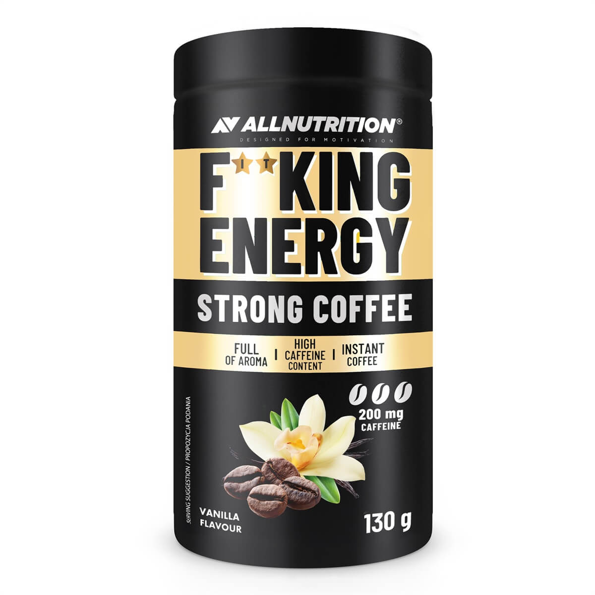 Läs mer om Fitking Delicious Energy Strong Coffee - Vanilla 130g