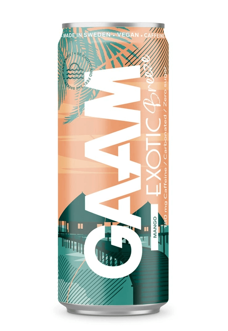 Läs mer om GAAM Energy - Exotic Breeze Mango 33cl