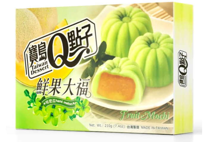 Läs mer om Taiwan Dessert Fruit Mochi Hami Melon 210g