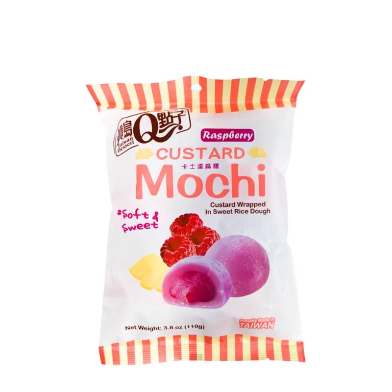 Läs mer om Custard Mochi Raspberry Flavour 110g