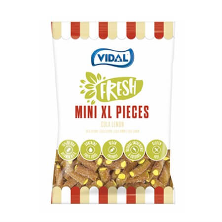 Läs mer om Vidal Mini XL Pieces Sour Cola-Lemon 80g