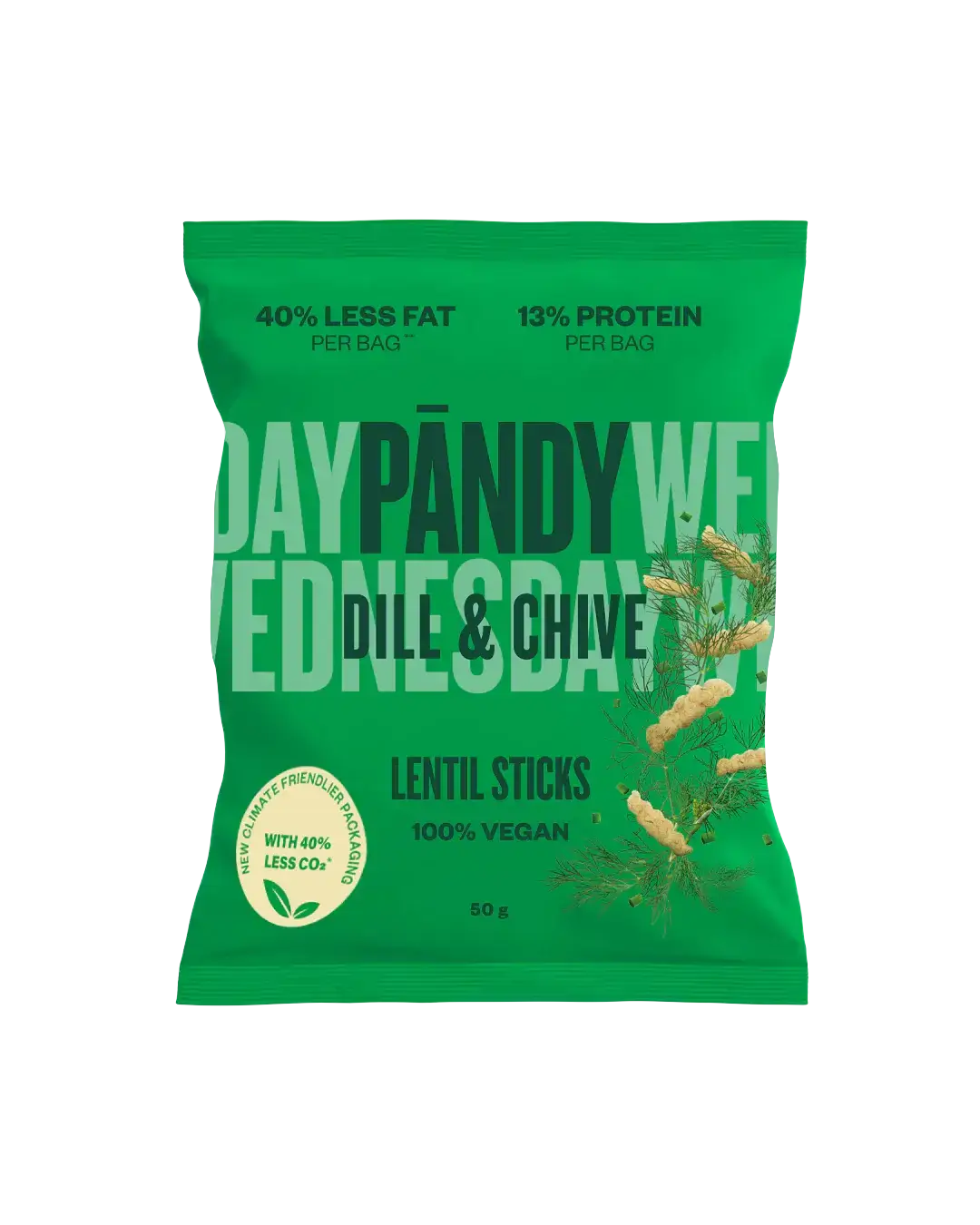 Läs mer om Pandy Lentil Sticks Dill & Chive 50g