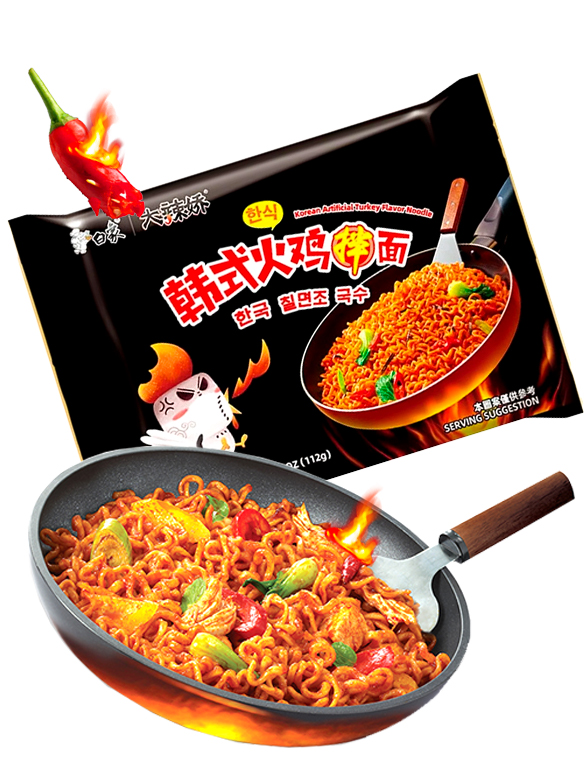 Baixiang Instant Noodles Korean Turkey Flavour 112g