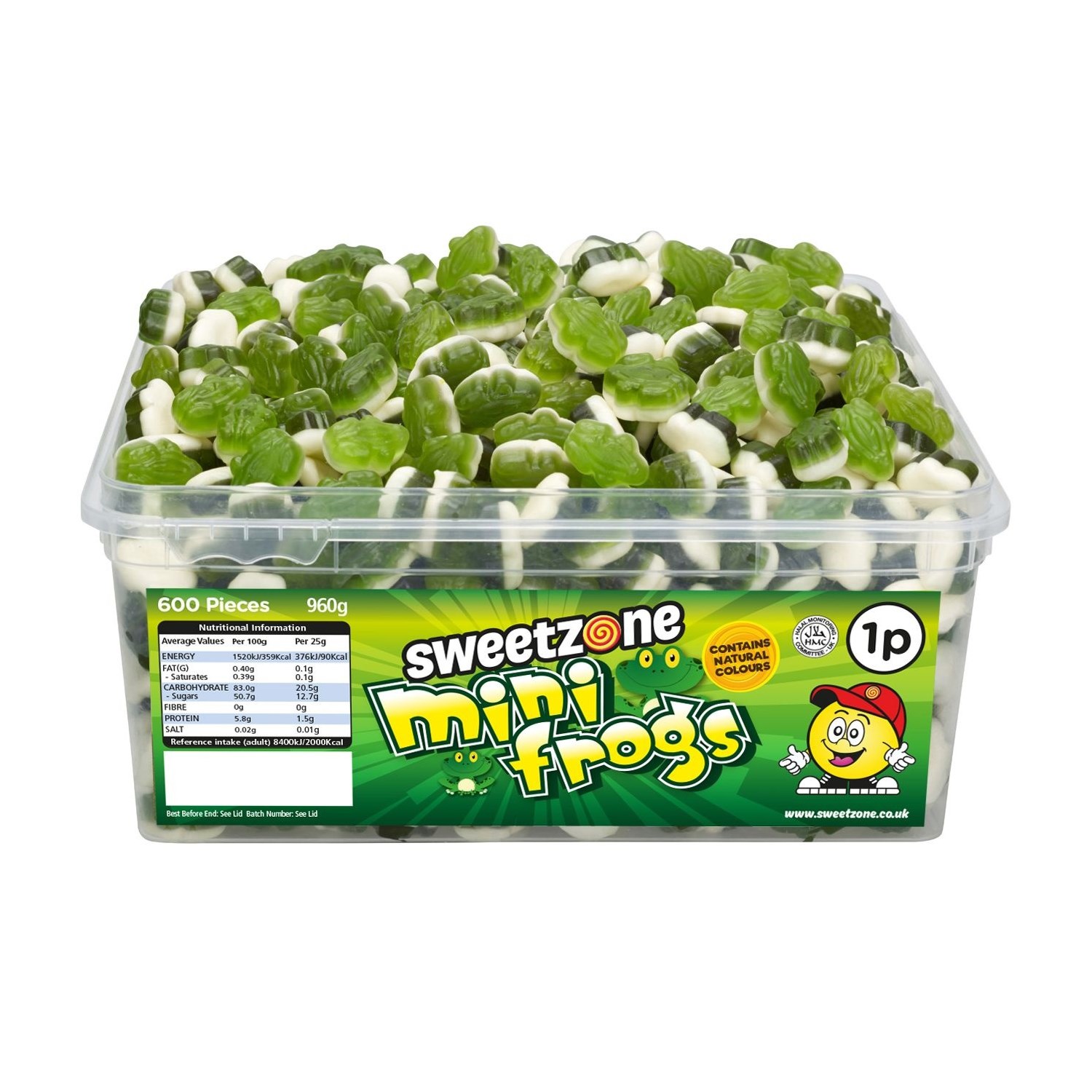 Läs mer om Sweetzone Tubs Mini Frogs 805g