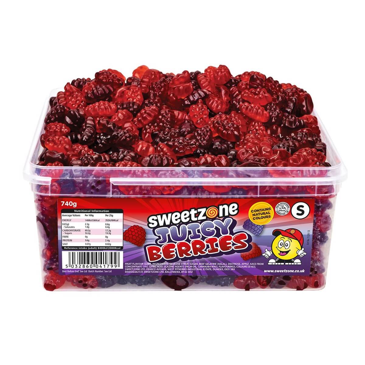 Läs mer om Sweetzone Tubs Juicy Berries 740g