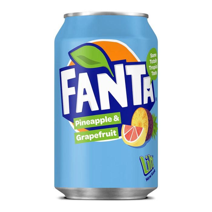 Läs mer om Fanta Pineapple & Grapefruit 330ml x 24st