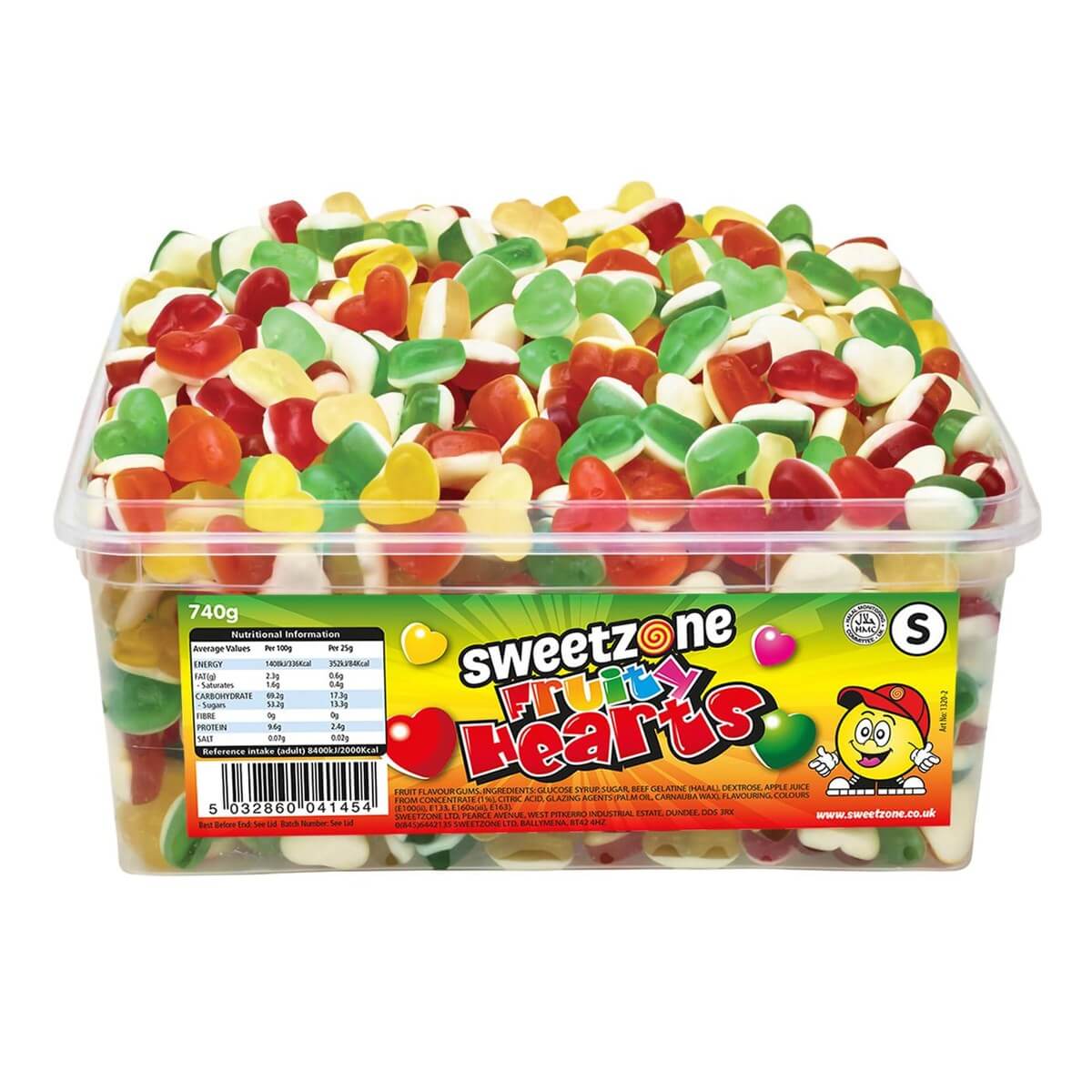 Läs mer om Sweetzone Tubs Fruity Hearts 740g