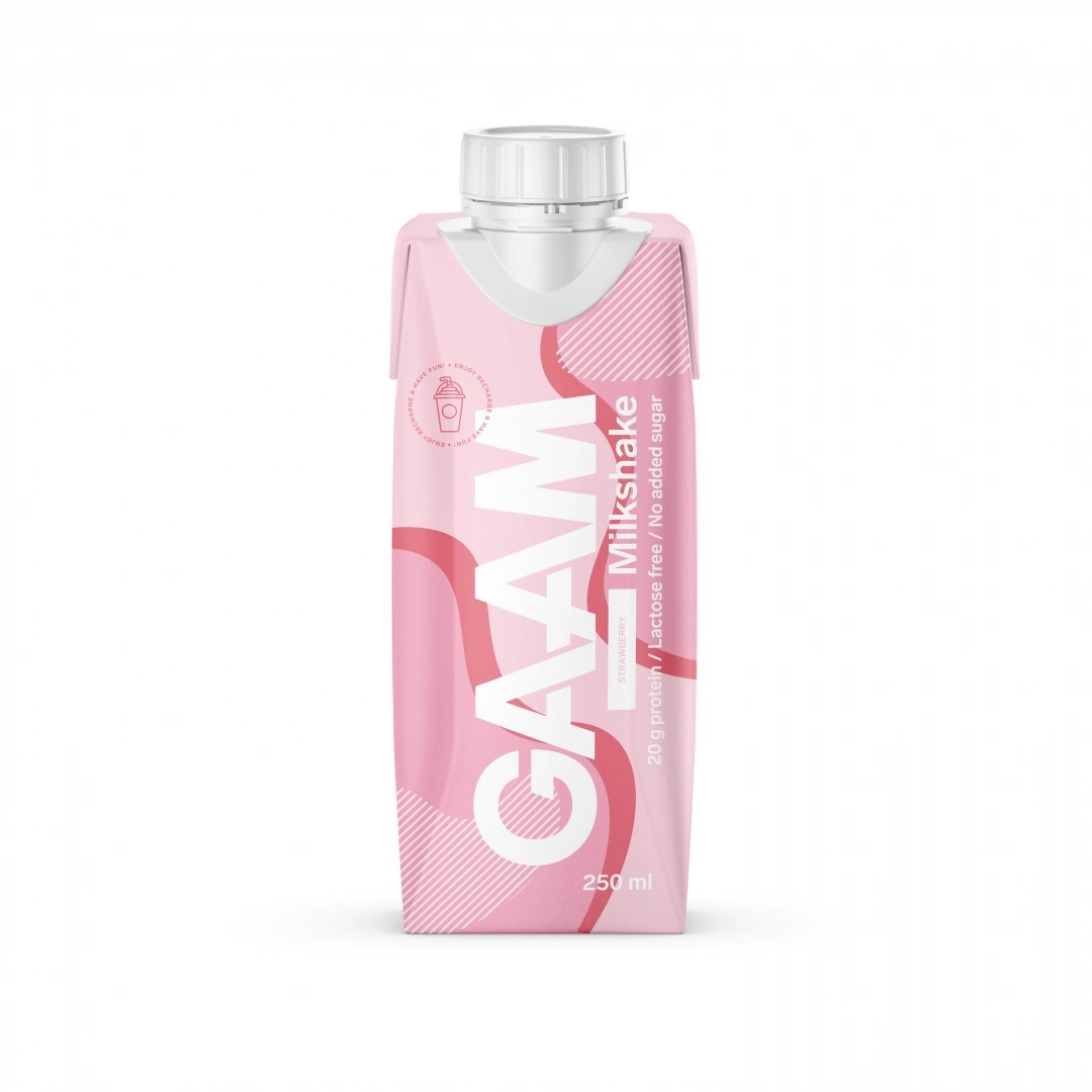 Läs mer om GAAM Milkshake - Strawberry 25cl