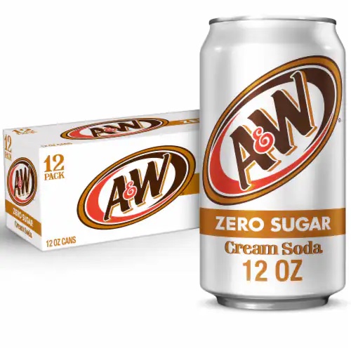 Läs mer om A&W Cream Soda Zero Sugar 355ml x 12st