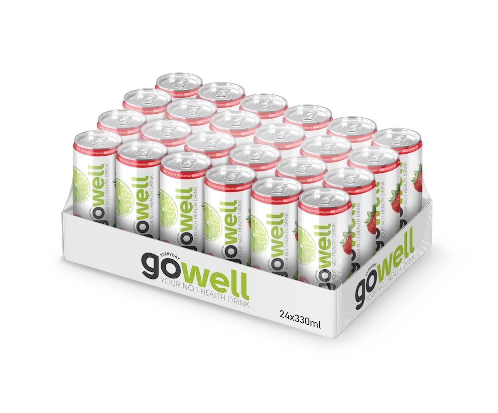 Läs mer om Gowell Strawberry & Lime 33cl x 24st