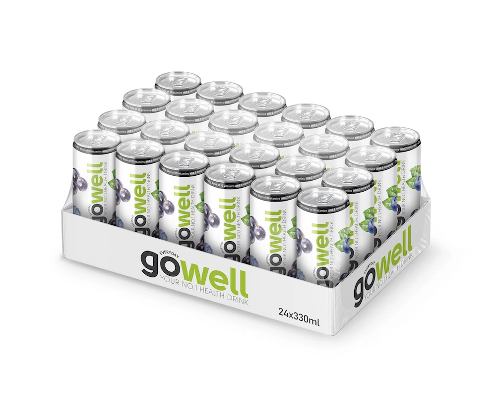 Läs mer om Gowell Blackcurrants & Blueberry 33cl x 24st