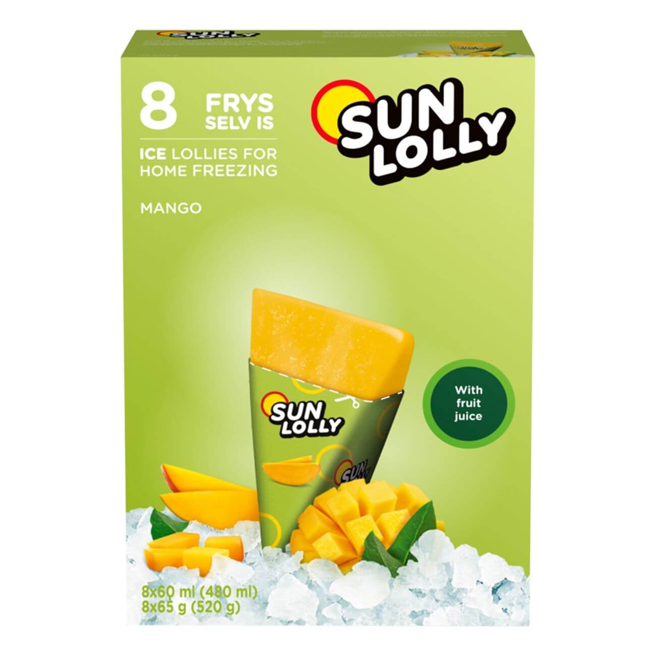 Läs mer om Sun Lolly Ice Lollies - Mango 520g